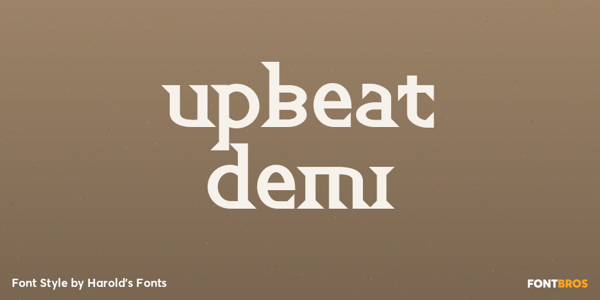 Upbeat Demi Font Poster #1