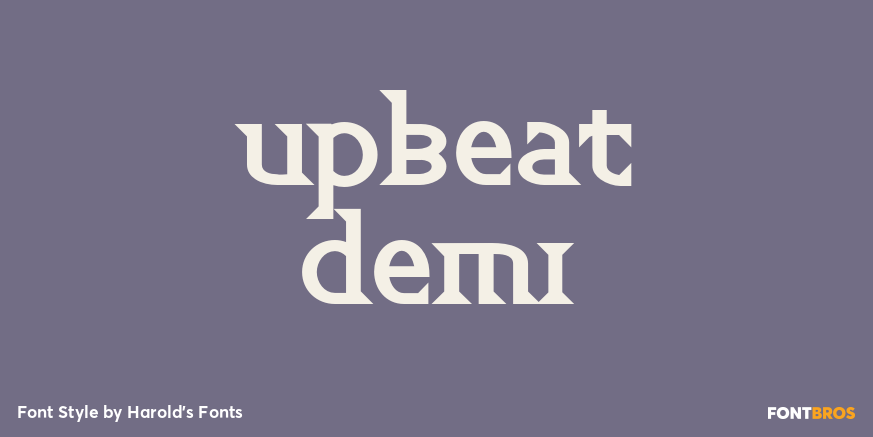 Upbeat Demi Font Poster #1