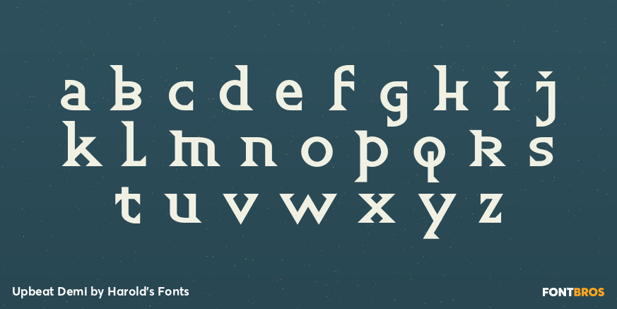 Upbeat Demi Font Poster #2