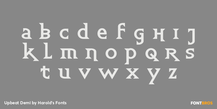 Upbeat Demi Font Poster #3