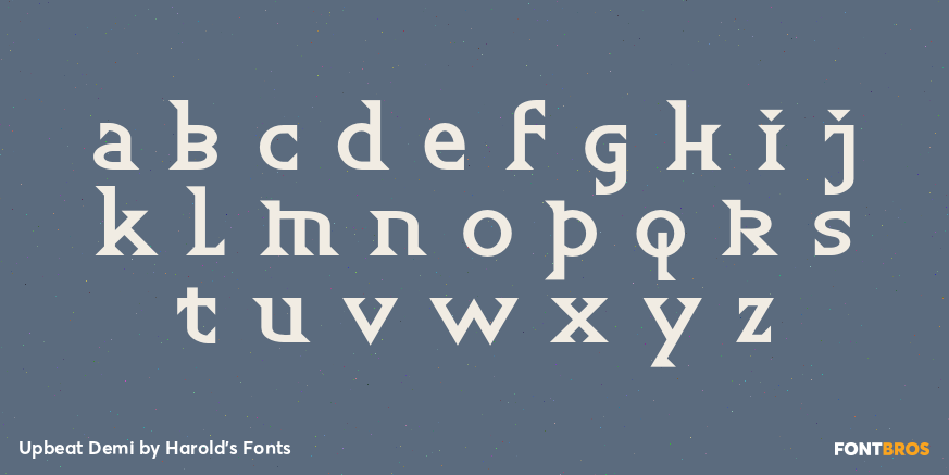 Upbeat Demi Font Poster #2