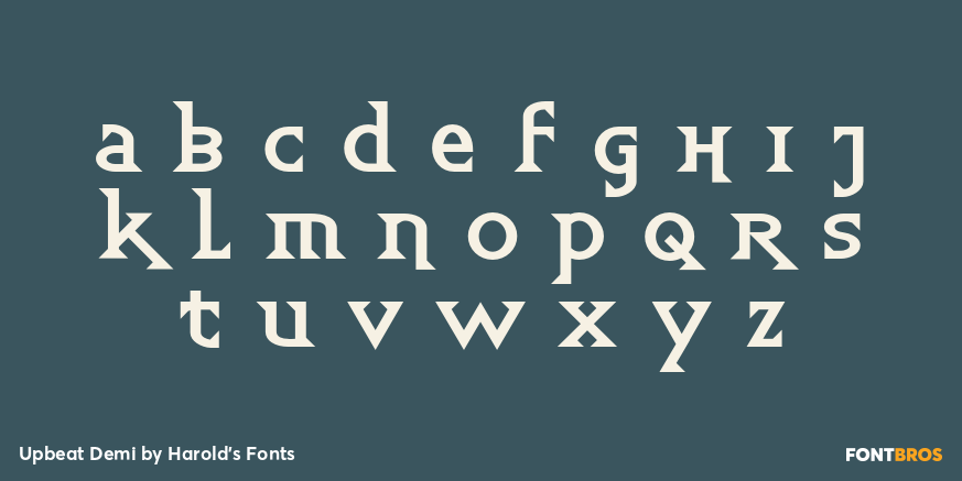 Upbeat Demi Font Poster #3