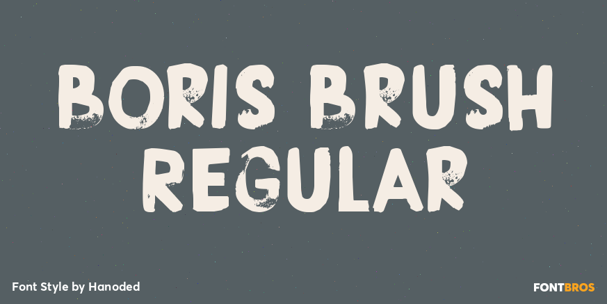Boris Brush Regular Font Poster #1