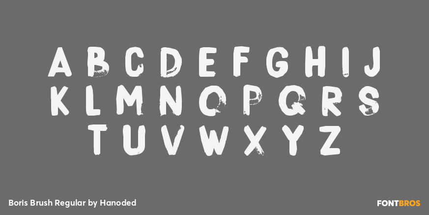 Boris Brush Regular Font Poster #2
