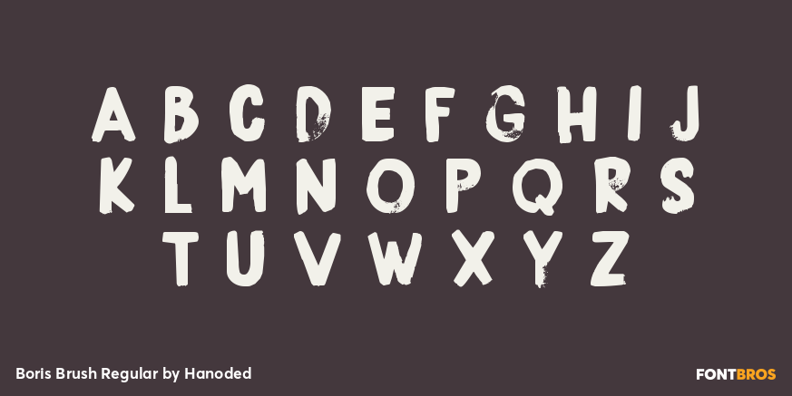 Boris Brush Regular Font Poster #3