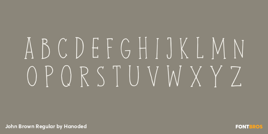 John Brown Regular Font Poster #3