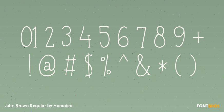 John Brown Regular Font Poster #4