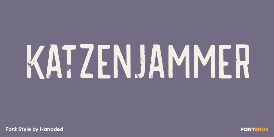 Katzenjammer Font Poster #1