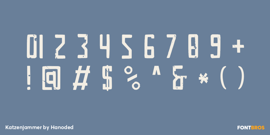 Katzenjammer Font Poster #4