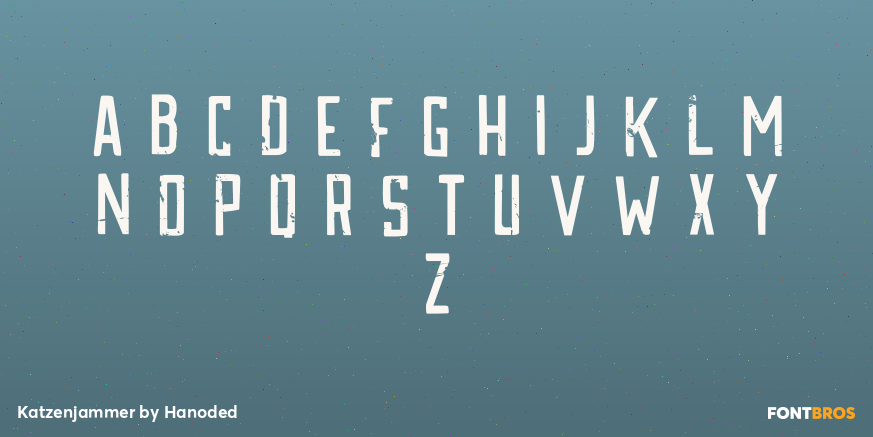 Katzenjammer Font Poster #2