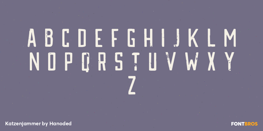 Katzenjammer Font Poster #3