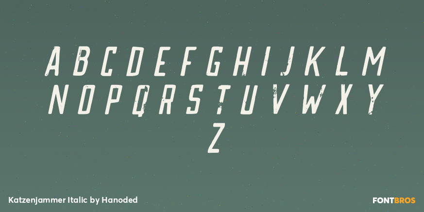 Katzenjammer Italic Font Poster #3