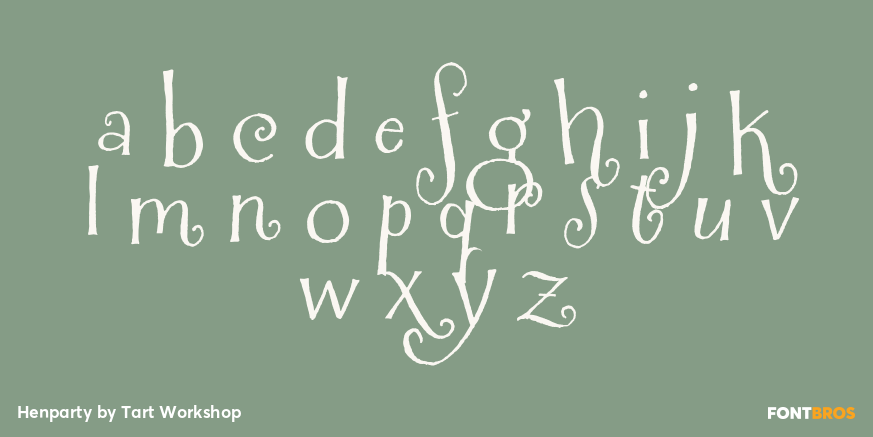 Henparty Font Poster #2