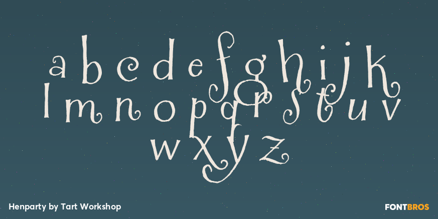 Henparty Font Poster #2