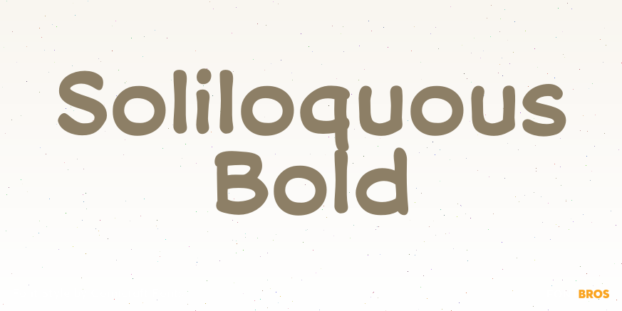 Soliloquous Bold Poster