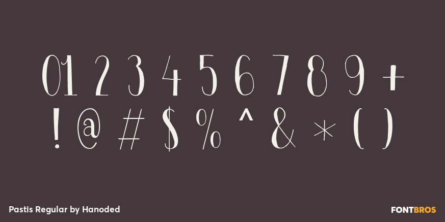Pastis Regular Font Poster #4