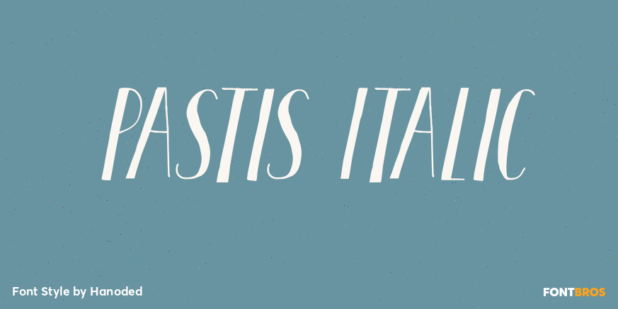 Pastis Italic Font Poster #1