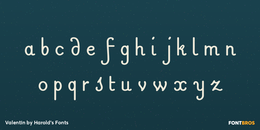 Valentin Font Poster #3
