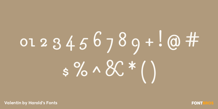 Valentin Font Poster #4