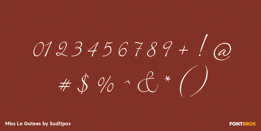 Miss Le Gatees Font Poster #4