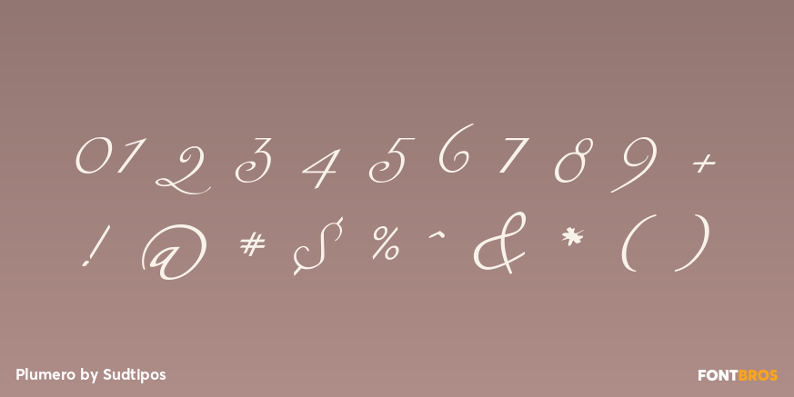 Plumero Font Poster #1