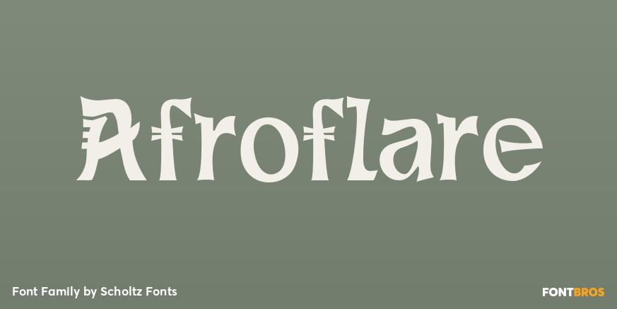 Afroflare Font Poster