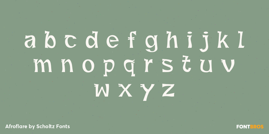 Afroflare Font Poster #3