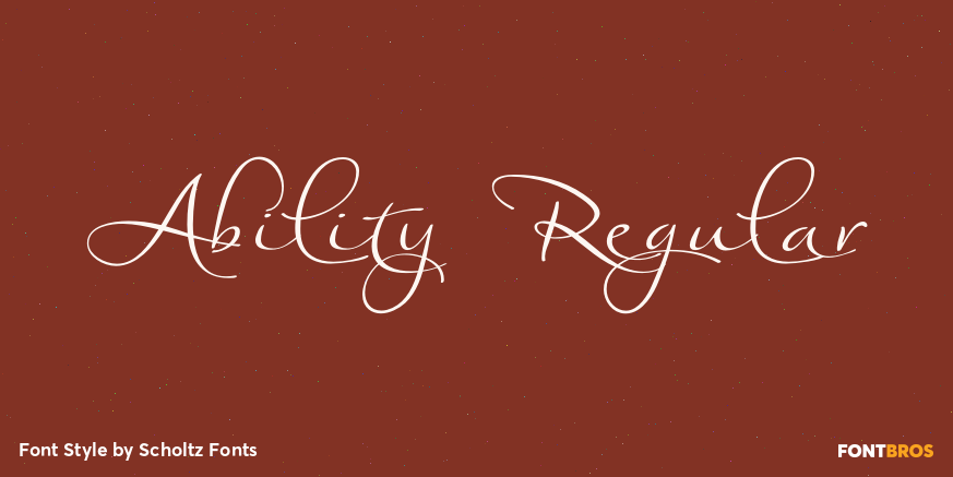 Ability Regular Font Poster #1