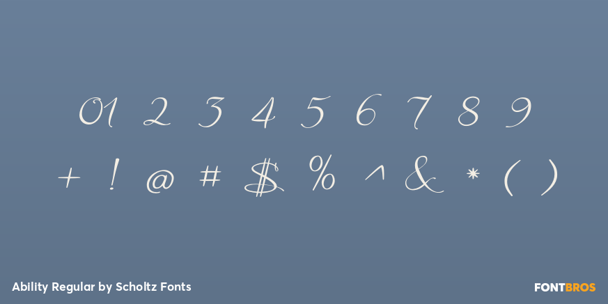 Ability Regular Font Poster #1