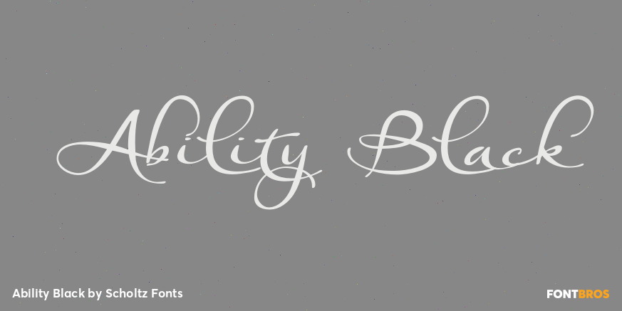 Ability Black Font Poster #1