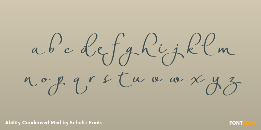 Ability Condensed Med Font Poster #3