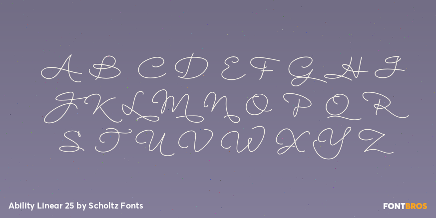 Ability Linear 25 Font Poster #2