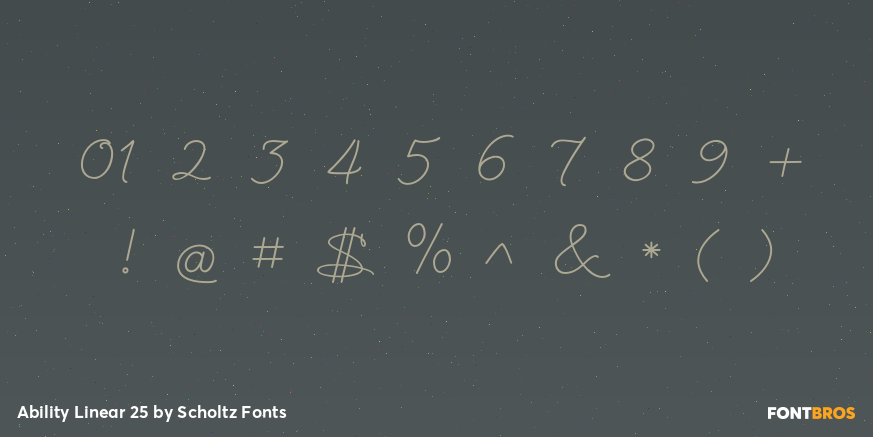 Ability Linear 25 Font Poster #4