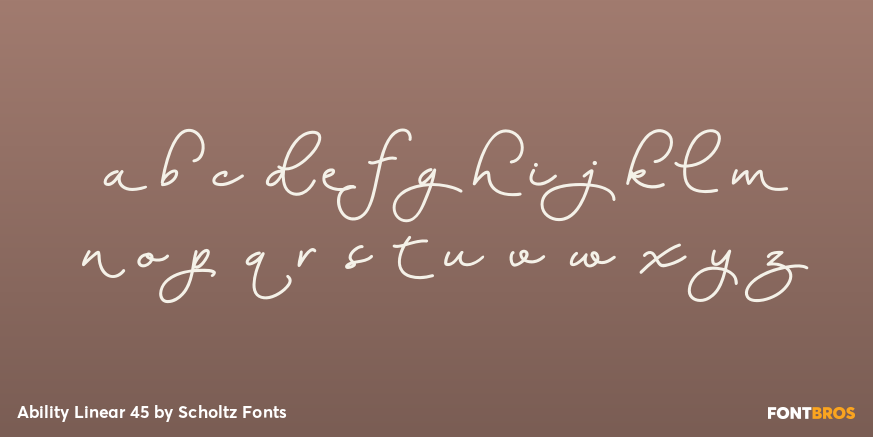 Ability Linear 45 Font Poster #3