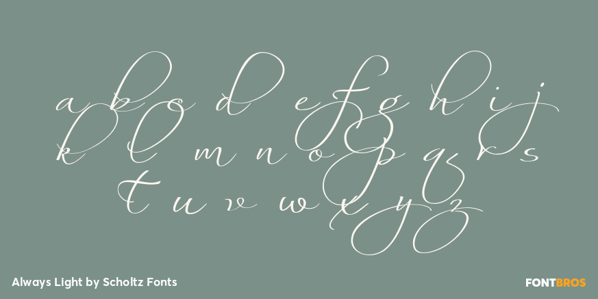 Always Light Font Poster #3