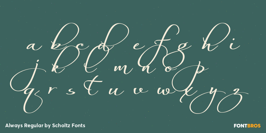 Always Regular Font Poster #3