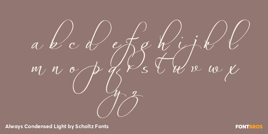 Always Condensed Light Font Poster #3