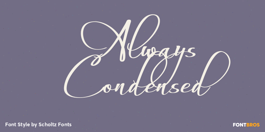 Always Condensed Poster