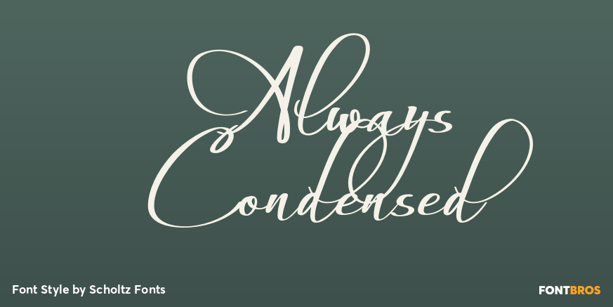 Always Condensed Poster