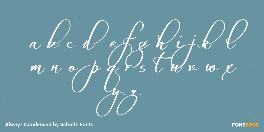 Always Condensed Font Poster #3