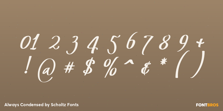 Always Condensed Font Poster #4