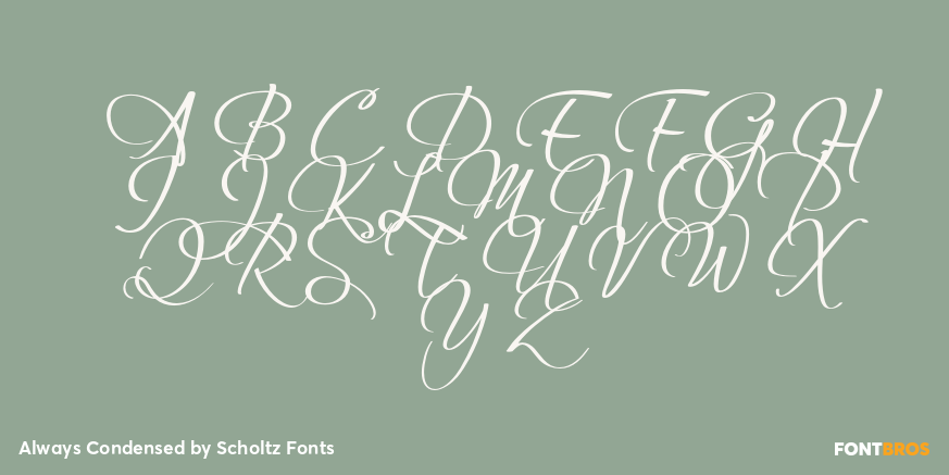 Always Condensed Font Poster #1