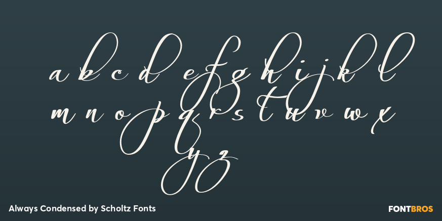 Always Condensed Font Poster #1