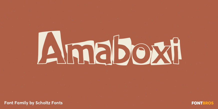 Amaboxi Font Poster