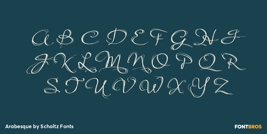 Arabesque Font Poster #2