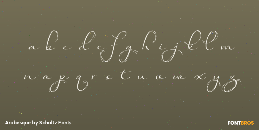 Arabesque Font Poster #3