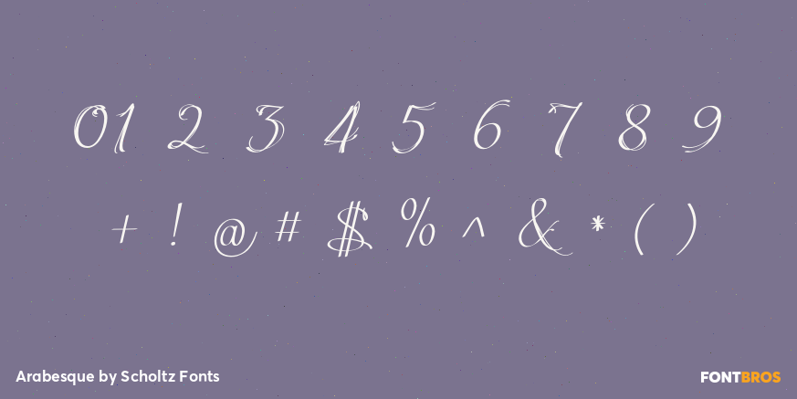 Arabesque Font Poster #4