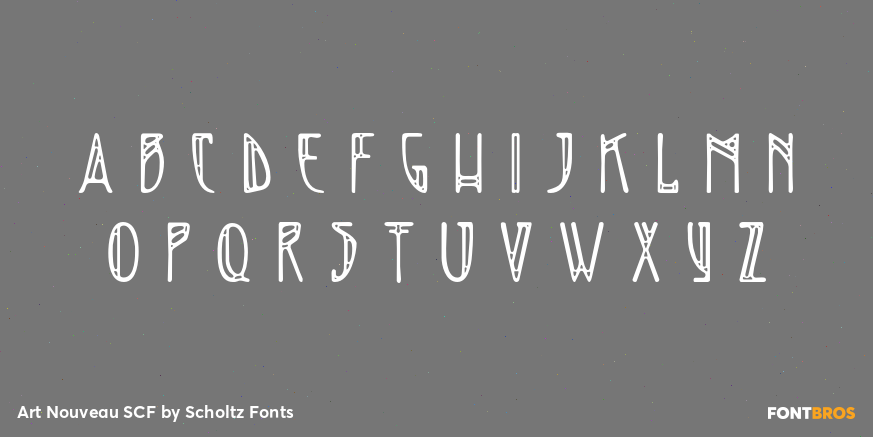 Art Nouveau SCF Font Poster #2