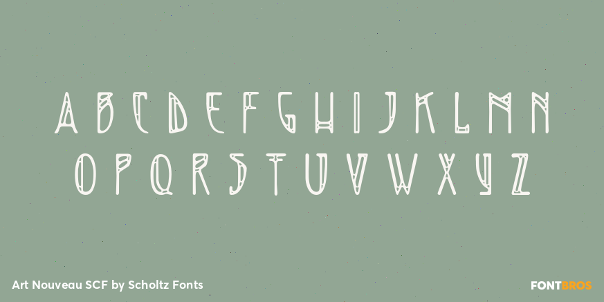 Art Nouveau SCF Font Poster #1