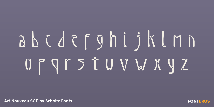 Art Nouveau SCF Font Poster #1